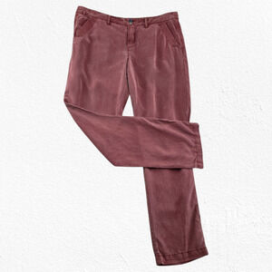 Pilcro Anthropologie Dusty Rose Straight Pants Lyocell Hyphen Trousers Size 31